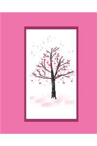 Cherry Blossom Blank Sketchbook