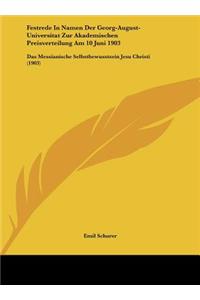 Festrede in Namen Der Georg-August-Universitat Zur Akademischen Preisverteilung Am 10 Juni 1903