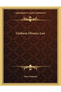 Uniform Divorce Law
