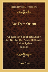 Aus Dem Orient