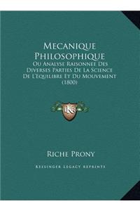 Mecanique Philosophique