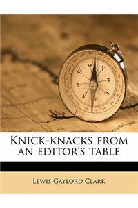 Knick-Knacks from an Editor's Table