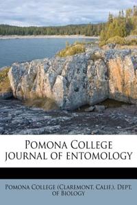 Pomona College Journal of Entomology