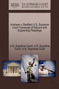 Andreae V. Redfield U.S. Supreme Court Transcript of Record with Supporting Pleadings