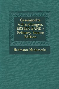 Gesammelte Abhandlungen, Erster Band