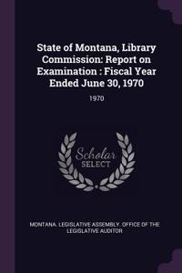 State of Montana, Library Commission