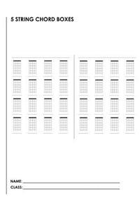 5 String Chord Boxes