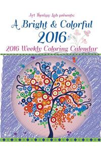 A Bright and Colorful 2016 Coloring Calendar