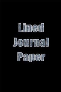 Lined Journal Paper