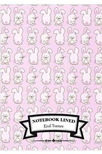 Lined Notebook - Bunny: Notebook Journal Diary, 110 Lined Pages, 7 X 10
