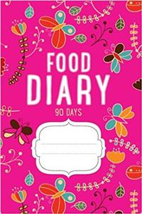 Food Diary 90 Days Magenta: Daily Weight Loss & Activity Journal
