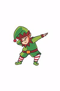 Christmas Dabbing Elve Notebook