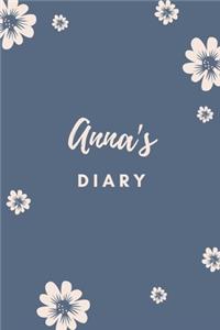 Anna's Diary: Personalized Name Gift / Diary / Journal / Notebook