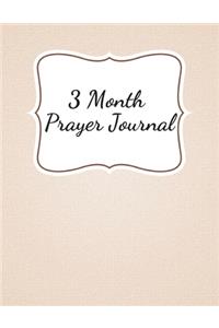 3 Month Prayer Journal