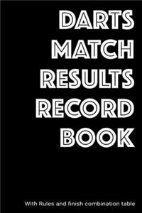 Darts match results notebook