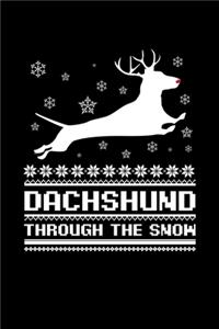 Dachshunds Through the Snow