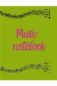 Blank Sheet Music Notebook, Notebook for Musicians, Music Composition Notebook