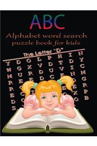 ABC alphabet word search puzzle book for kids