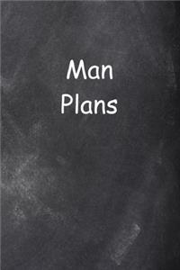 2020 Daily Planner For Men Man Plans Chalkboard Style 388 Pages
