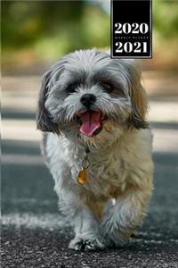 Shih Tzu Dog Calendar Week Planner 2020 / 2021 - Totally Happy