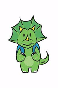 Funny School Triceratops Dinosaur Notebook