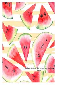 Watermelon Summer Activity Diary