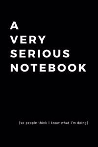 A Very Serious Notebook