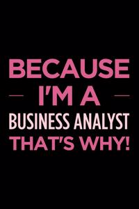 Because I'm a Business Analyst That's Why