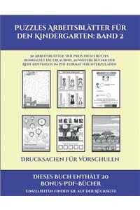 Drucksachen für Vorschulen (Puzzles Arbeitsblätter für den Kindergarten