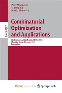 Combinatorial Optimization and Applications