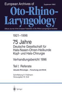 Verhandlungsbericht 1996 der Deutschen Gesellschaft für Hals-Nasen-Ohren-Heilkunde, Kopf- und Hals-Chirurgie