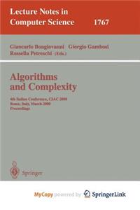 Algorithms and Complexity
