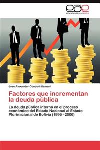 Factores que incrementan la deuda pública