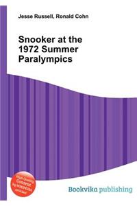 Snooker at the 1972 Summer Paralympics