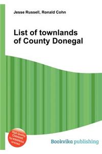 List of Townlands of County Donegal