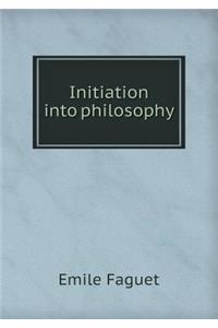 Initiation Into Philosophy
