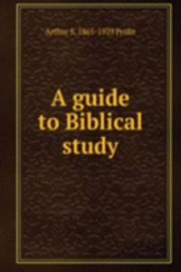 guide to Biblical study