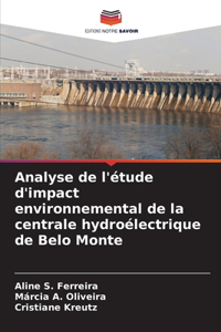 Analyse de l'étude d'impact environnemental de la centrale hydroélectrique de Belo Monte