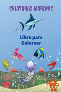 Criaturas Marinas Libro para Colorear