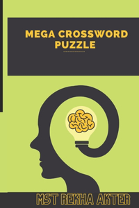 Mega crossword puzzle: Kids & adults crossword puzzle book