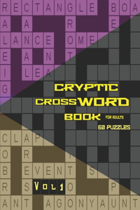 Cryptic Crossword Books for Adults