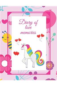Diary of love memories