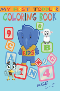 My First Toddler Coloring Book Age 1-5