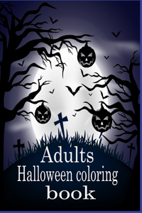 Adults Halloween coloring book