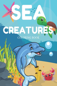 Sea Creatures Coloring Book