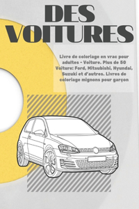 Livre de coloriage en vrac pour adultes - Voiture. Plus de 50 Voiture