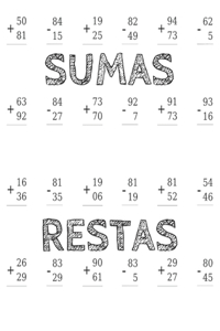 Sumas Y Restas