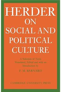 J. G. Herder on Social and Political Culture