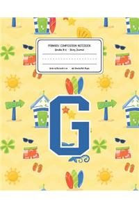 Primary Composition Notebook Grades K-2 Story Journal G