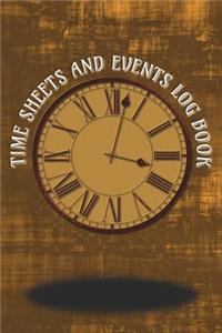 Time Sheets and Events Log Book